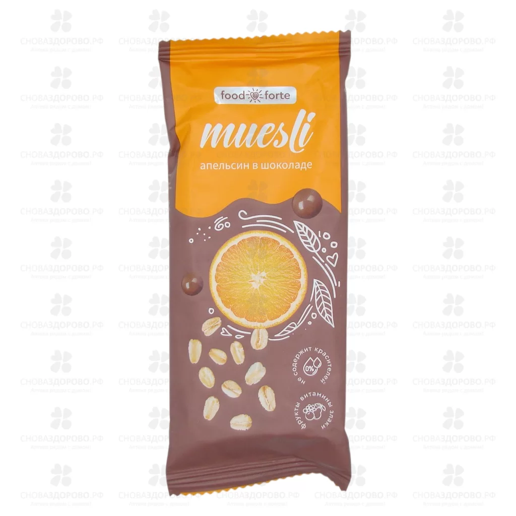 Батончик мюсли "ComForte" Апельсин в шоколаде 50г (БАД) ✅ 41759/06580 | Сноваздорово.рф